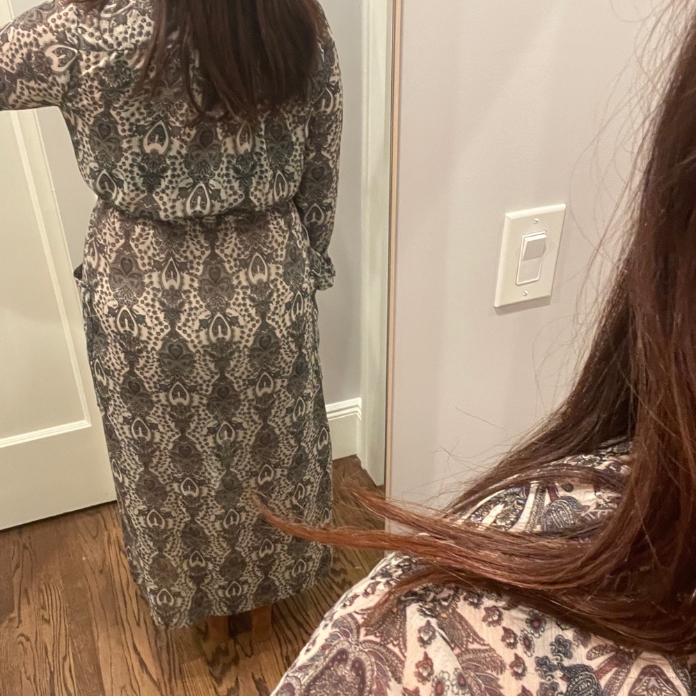 Paisley Print Maxi Dress - Picture 3 of 7